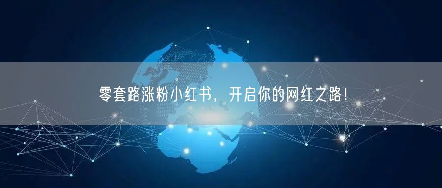 零套路涨粉小红书，开启你的网红之路！